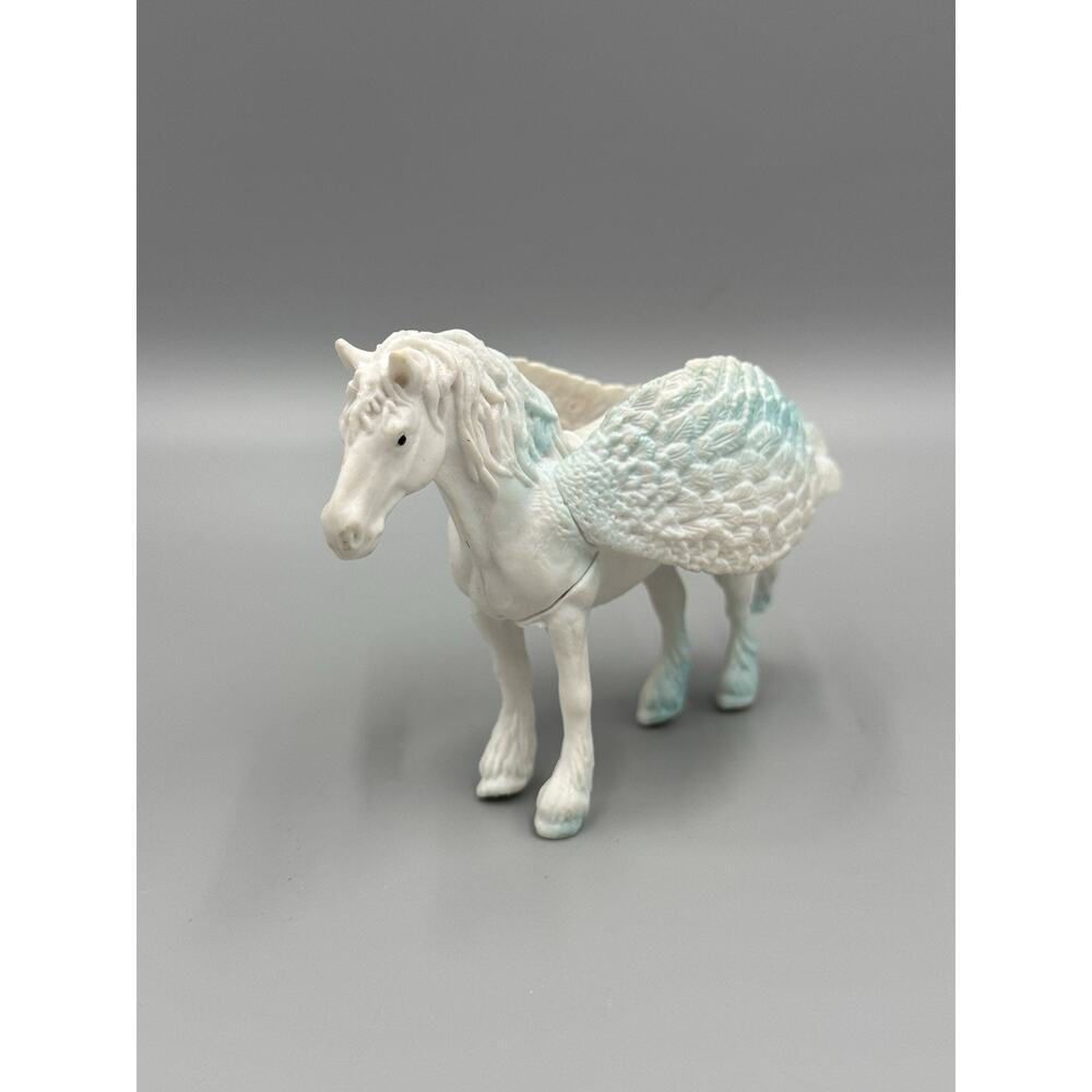 Greenbrier Pegasus Horse Figure White Blue 4.5 Inch